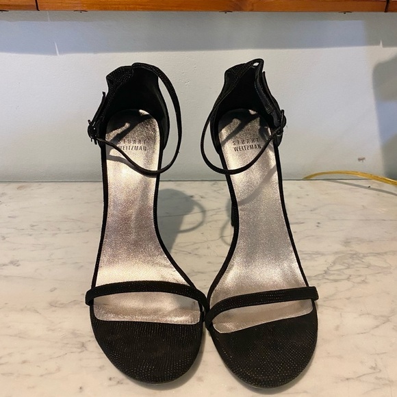Stuart Weitzman Textured Nudist Dress Sandals Size 10.5 EUC - Picture 3 of 7
